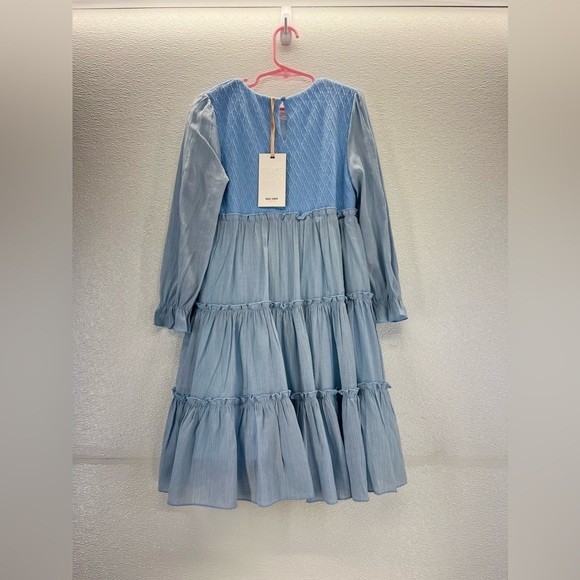 NWT GRACE KARIN Girls Long Sleeves Dress Crew Neck Tiered A Line Dresses Size 7Y - Picture 9 of 17